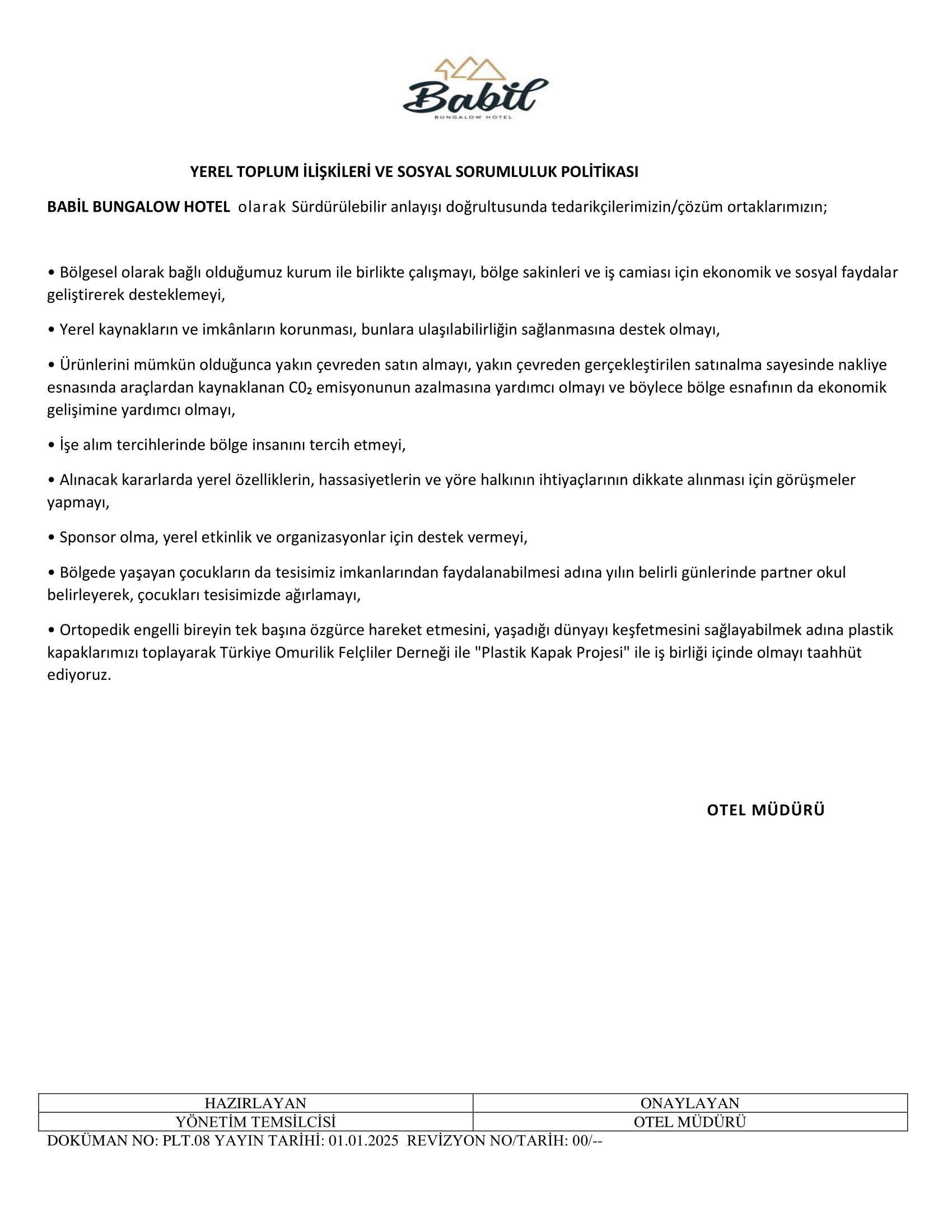 PLT.07 YÖRESEL GELENEKSEL KÜLTÜREL ARKEOLOJİK MİRAS VE YABAN HAYATI KORUMA POLİTİKASI